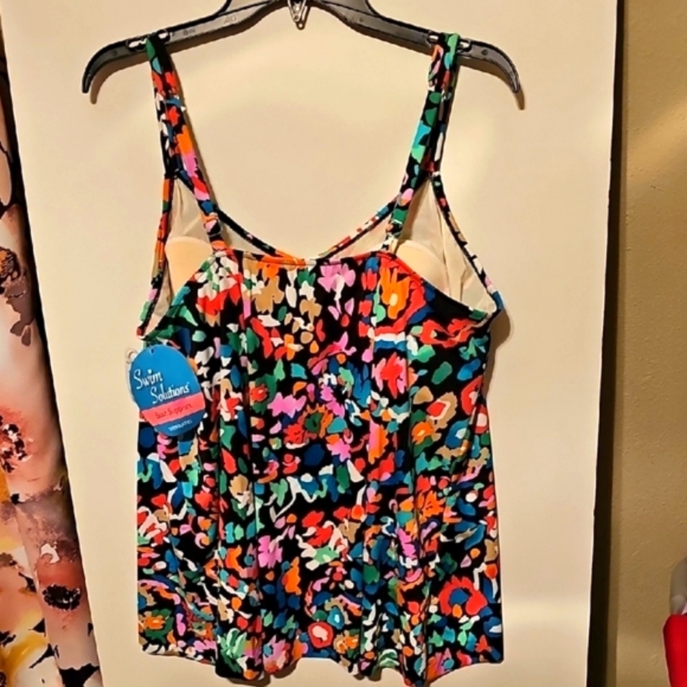 Say What? Pink and Red Fitted Tank Top - Picture 4 of 5